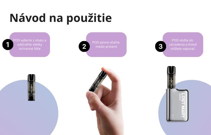 Lost Mary Tappo - návod na použitie